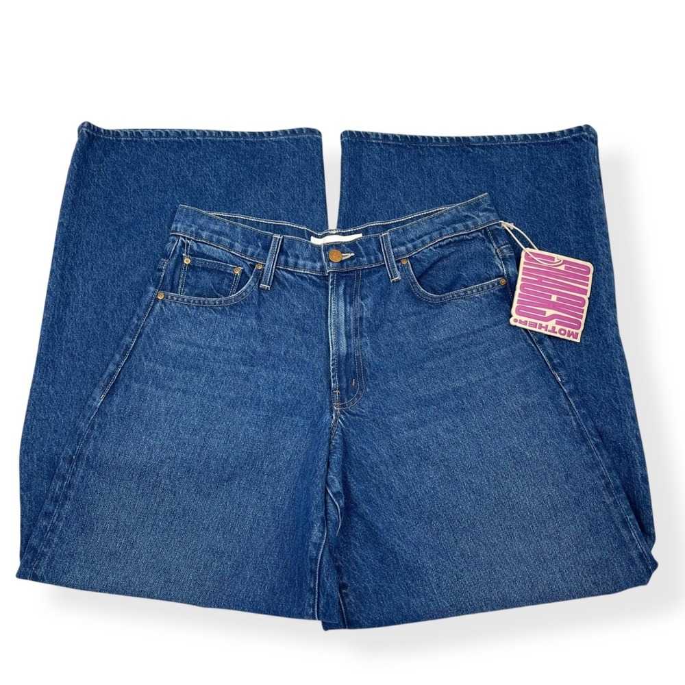 LMOTHER Wide Leg Jeans Baggy NWT Sz 27 Rigatoni Sneak $248 Free People SNACKS - Picture 4 of 12